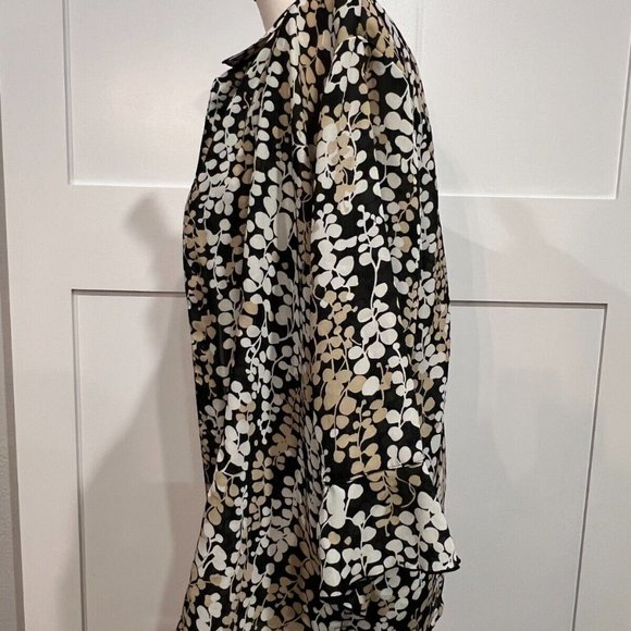 Club Z Collection Womens Plus Size Blouse Tank Top Yellow Black XL 1X - Picture 5 of 9